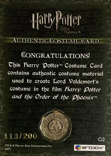 Ci2 - Lord Voldemort's Robes - Back