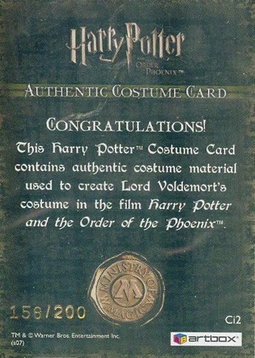 Ci2 - Lord Voldemort's Robes - Back
