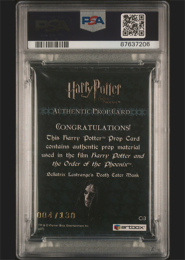 Ci3 - Bellatrix Lestrange's Death Eater Mask - Back