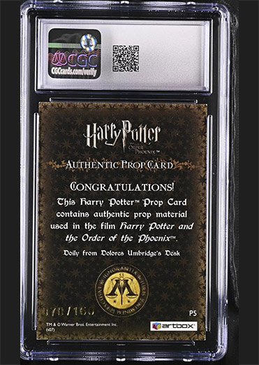 P5 - Doily From Dolores Umbridge's Desk - Back