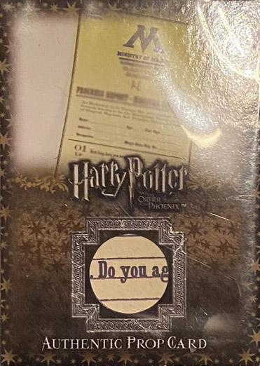 P6 - Dolores Umbridge's Progress Reports - Front