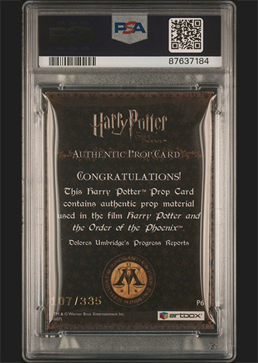 P6 - Dolores Umbridge's Progress Reports - Back