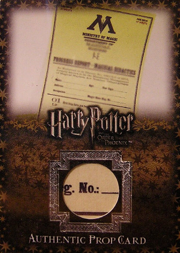 P6 - Dolores Umbridge's Progress Reports - Front