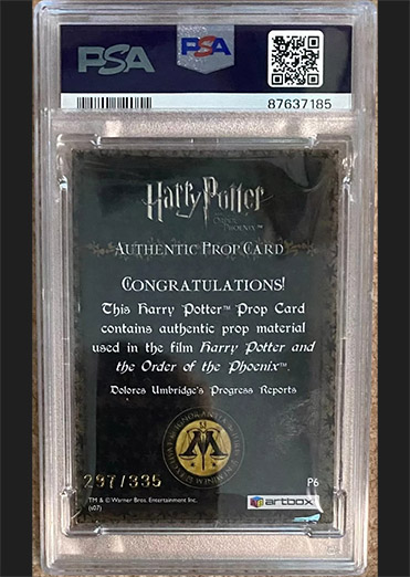 P6 - Dolores Umbridge's Progress Reports - Back