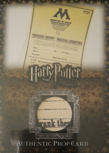 P6 - Dolores Umbridge's Progress Reports - Front