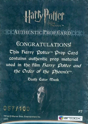 P7 - Death Eater Mask - Back