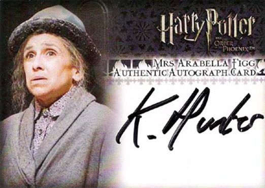 Kathryn Hunter as Mrs Arabella Figg - Front