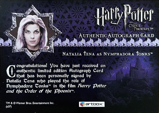 Natalia Tena as Tonks - Back