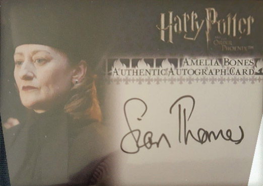 Sian Thomas as Amelia Bones - Front