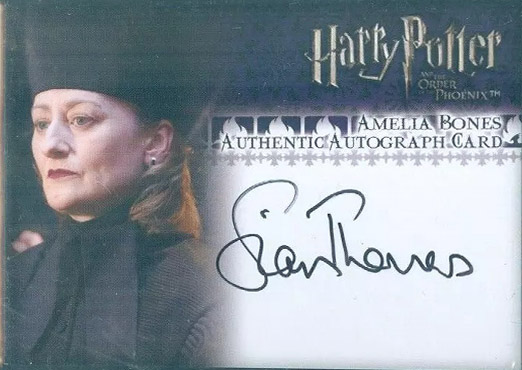 Sian Thomas as Amelia Bones - Front