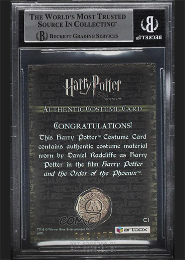 C1 - Harry Potter's Blue Hooded Shirt - Back