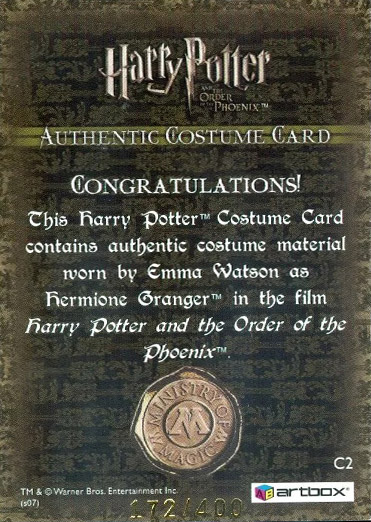 C2 - Hermione Granger's Sweater - Back