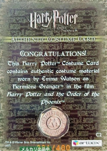 C2 - Hermione Granger's Sweater - Back