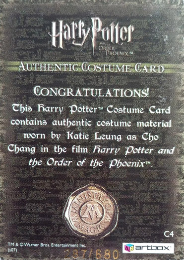 C4 - Cho Chang's Striped Sweater - Back