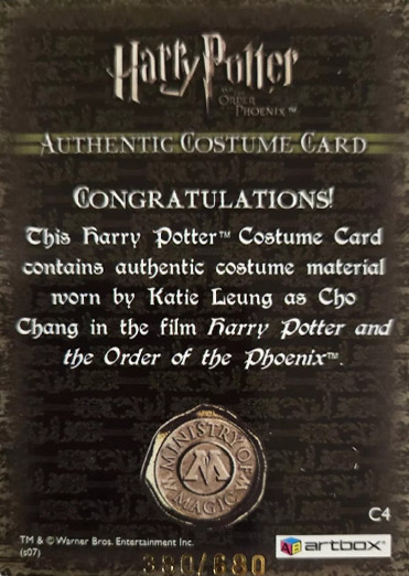 C4 - Cho Chang's Striped Sweater - Back