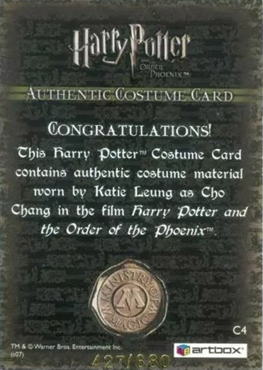 C4 - Cho Chang's Striped Sweater - Back