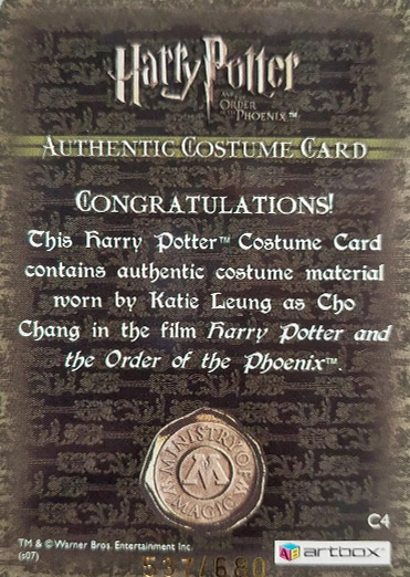 C4 - Cho Chang's Striped Sweater - Back