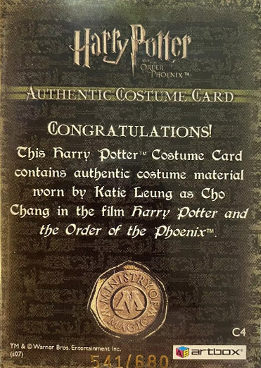 C4 - Cho Chang's Striped Sweater - Back