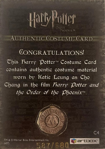 C4 - Cho Chang's Striped Sweater - Back