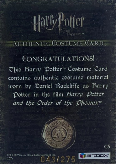 C5 - Harry Potter's School Sweater - Back