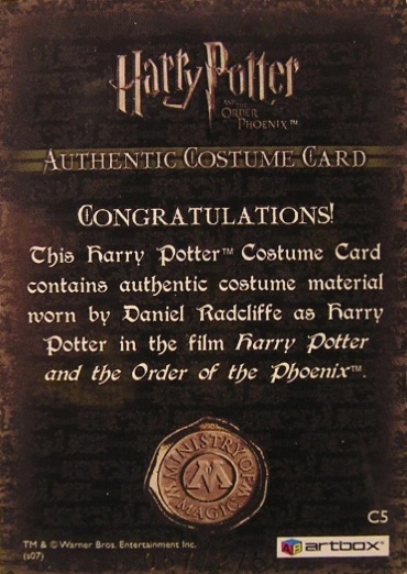 C5 - Harry Potter's School Sweater - Back