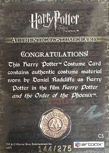 C5 - Harry Potter's School Sweater - Back