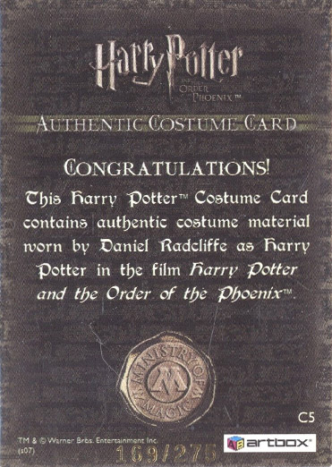 C5 - Harry Potter's School Sweater - Back