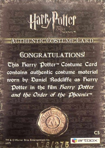C5 - Harry Potter's School Sweater - Back