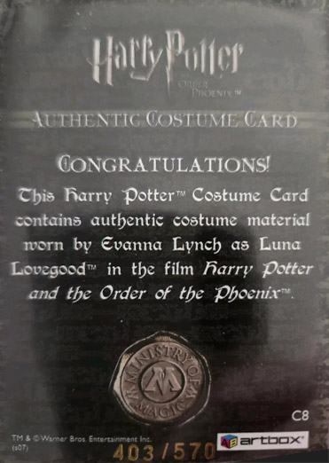 C8 - Luna Lovegood's Purple Trousers - Back