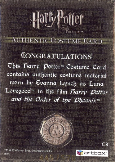 C8 - Luna Lovegood's Purple Trousers - Back