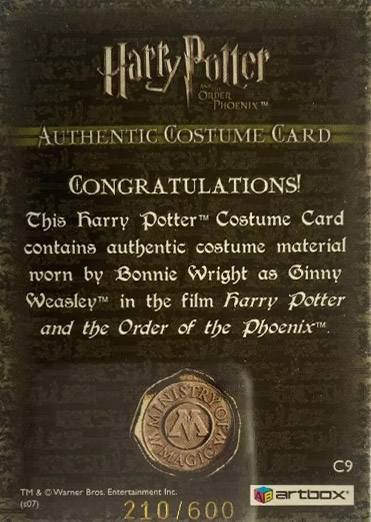 C9 - Ginny Weasley's School Trousers - Back