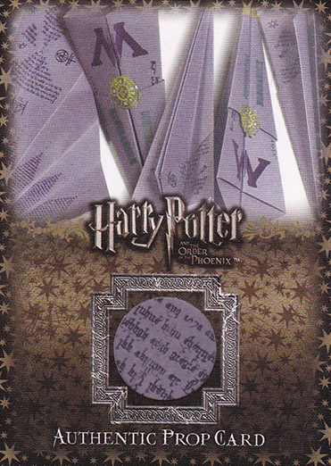 P2 - Ministry of Magic Flying Memos - Front