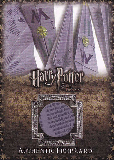 P2 - Ministry of Magic Flying Memos - Front