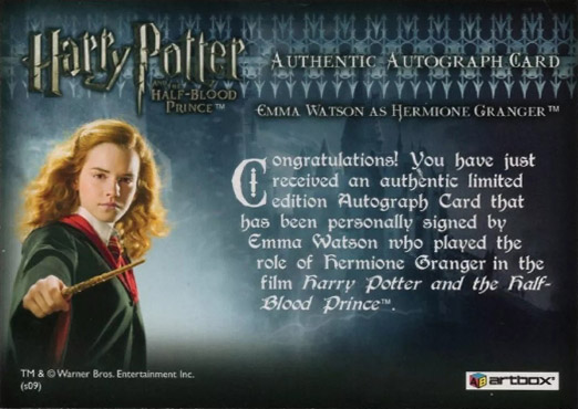 Emma Watson as Hermione Granger - Back