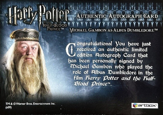 Michael Gambon as Albus Dumbledore - Back