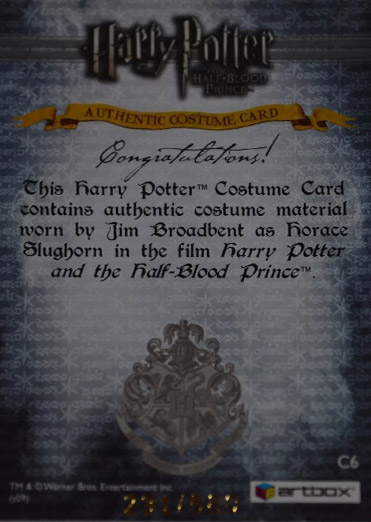 C6 - Horace Slughorn's Jacket - Back