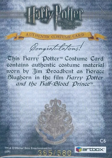 C6 - Horace Slughorn's Jacket - Back