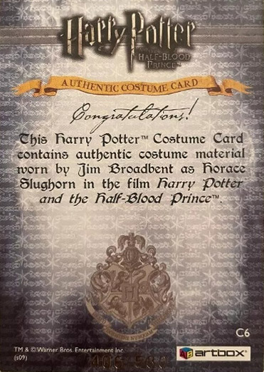 C6 - Horace Slughorn's Jacket - Back