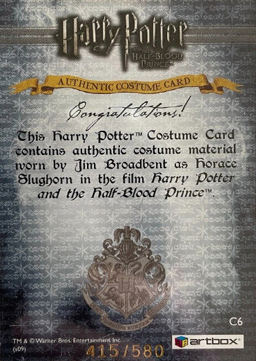 C6 - Horace Slughorn's Jacket - Back