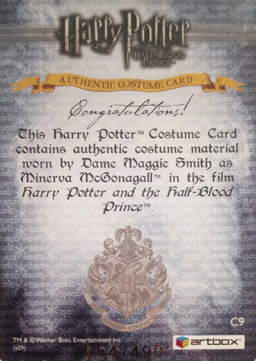 C9 - Minerva McGonagall's Robes - Back