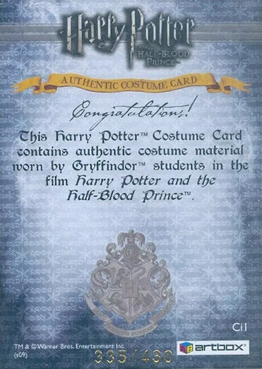 Ci1 - Gryffindor Students School Robes - Back