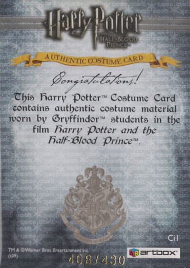 Ci1 - Gryffindor Students School Robes - Back