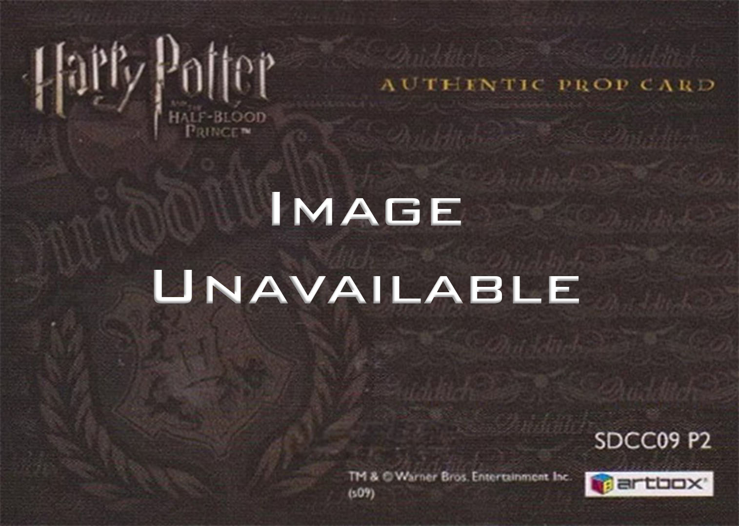SDCC09 P2 - Hogwarts Quidditch Stand Material - Back