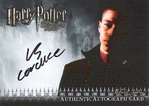 Louis Cordice as Blaise Zabini - Front