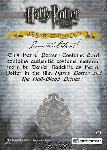 C1 - Harry Potter's Costume - Back