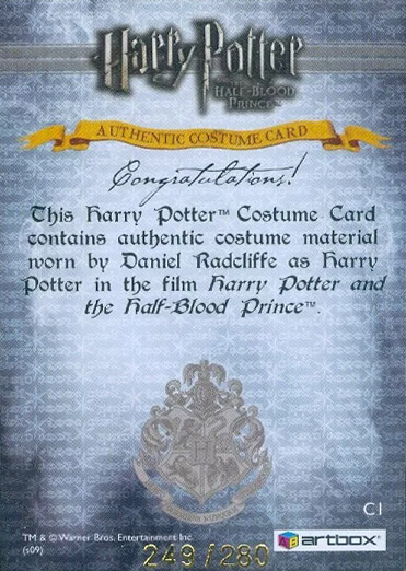 C1 - Harry Potter's Costume - Back
