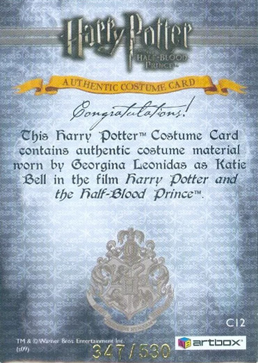 C12 - Katie Bell's Coat - Back