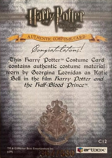 C12 - Katie Bell's Coat - Back