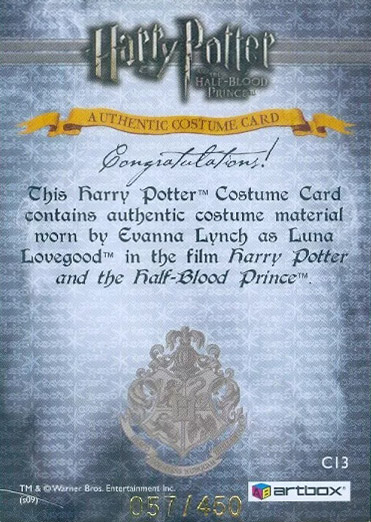 C13 - Luna Lovegood's Grey Jumper - Back