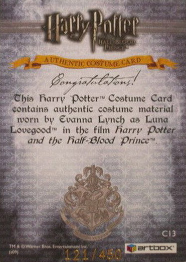 C13 - Luna Lovegood's Grey Jumper - Back